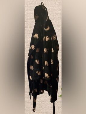 La SENZA “Critter Comfort” Black Fleece Robe – S/M